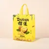 Bolsas no tejidas hechas a medida para cadenas de fruterías, bolsas de regalo navideñas con capacidad de carga de 20 kg, bolsas hechas a medida para obsequios