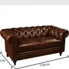 Sofá de bar de whisky estilo americano, juego de mesa y sillas de restaurante y cafetería estilo Western vintage, asiento individual de silla de tigre para sala de puros