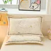 Fundas de almohada de algodón para uso doméstico, almohadas individuales y dobles, protección para el cuello, núcleo de almohada para ayudar a dormir, par de fundas de almohada, cubiertas para núcleo de almohada