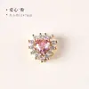 Cuentas Espaciadoras Redondas de Diamantes Completos de Alta Retención de Color con Múltiples Agujeros Accesorios para Joyería DIY Joyería de Lujo Ligero Cuentas Culturales para Jugar Cuentas para Enhebrar Pulseras