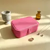 Caja de joyería antioxidante de fábrica, caja de embalaje para accesorios de cuero, caja de almacenamiento para anillos, pendientes, pulseras con personalización de logotipo