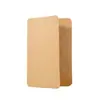 Venta al por mayor Tarjetas Pequeñas Plegadas en Blanco de Papel Kraft Estilo Retro Nostálgico Tarjetas Negras DIY Tarjetas de Felicitación Creativas Estampado en Caliente Personalización