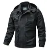 Nueva Llegada para Hombre Chaqueta Cortavientos Exterior Primavera y Otoño Talla Grande Holgada Casual Multibolsillos Chaqueta de Trabajo