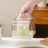 Cajas Portátiles para Pasteles de 4 Pulgadas 2/3/4/5/ 6 Pulgadas Pasteles Pequeños con Relleno de Mousse de Queso, Cajas Totalmente Transparentes para Pastelería para Llevar