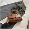 Bolso Satchel Coreano de Nicho Bolso Baguette para Mujer Otoño 2025 Nuevo Textura de Alta Gama Estilo Extranjero Retro Bolso de Hombro Cruzado