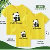 Camiseta Panda Manga Curta Algodão Nova Chegada Sogros Vestido de Verão Desenho Animado Fofo Estampado Casual Solta Meia Manga Camiseta Top