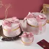 Caja de Dulces para Novia Estilo Europeo Caja de Regalo de Acompañamiento para Dama de Honor Estampado de Patrón Caja de Regalo Romántica para el Día de San Valentín Empaque