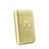 Estuche de Cigarrillos Clásico Europeo Famoso de Internet Grueso Tres Compartimentos Estuche de Cigarrillos para Hombres con Tallado Creativo de Seis Lados Mismo Estilo que la Banda del Baño de Sangre