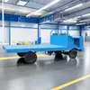 Carrinho de Transporte Elétrico de Quatro Rodas de Carga Pesada para Movimentação, Descarregamento, Reboque e Expedição em Pátios de Fábrica