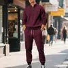 Ropa de Otoño e Invierno para Hombre Transfronteriza Amazon Chaqueta Casual para Hombre Estilo Retro Americano Traje de Pantalón Largo de Manga Larga Cálido con Cremallera para Hombre