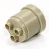 Peças Usinadas de PEEK Polietere Éter Cetona Torno de Controle Numérico CNC Personalização Peças Estruturais Isolantes Acessórios para Corpo de Válvula de Semicondutor