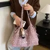 Otoño/Invierno Estilo Perezoso Estampado de Leopardo Estilo Coreano 2026 Nuevo Suelto Gran Capacidad Retro Versátil Viaje Diario Bolso de Hombro Tote