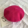 Boina de Lã Colorida Chapéu de Pintor para Mulheres Adultas Outono e Inverno Estilo Coreano Mori Girl Chapéu Boina Retrô
