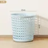 Lixeira Doméstica de Plástico com Tampa Aberta Simples Pequena e Grande Tamanho Banheiro Oca Sala de Estar Cozinha Cesto de Lixo de Papel Tamanho Grande Cesto de Separação