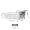 Cesta de almacenamiento para refrigerador importada NAKAYA, cesta para refrigerios de escritorio, cesta de almacenamiento de plástico apilable para gabinete de baño