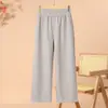 Pantalones Casuales para Mujer 2026 Primavera y Otoño Nuevo Estilo Ropa de Mamá Pantalones Largos para Mujeres de 40-60 Años de Edad Media y Mayores con Cintura Elástica