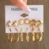 Set de Pendientes de Moda y Sencillo Más Vendido para Mujer, Versátil y Elegante, con un Diseño Único y Audaz, Pendientes de Gama Alta para Ventas Transfronterizas