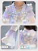 Traje Tang Elegante Estilo Chinês para Crianças, Vestido de Traje Antigo para Meninas, Novo Vestido Hanfu de Primavera Estilo Fada