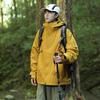Chaqueta Cortavientos Roja de Nefrita para Mujer, Temporada de Primavera y Otoño, Talla Grande, Cortavientos, Ropa de Trabajo para Montañismo, Chaqueta Impermeable Tres en Uno para Hombre