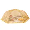 Capa de Comida em Tela, Capa Dobrável para Mesa de Jantar, Capa Guarda-Chuva Estampada Doméstica, Capa para Sobras de Comida no Atacado, Dobrável e Portátil