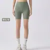 Shorts de Yoga de Cintura Alta Lu, Shorts de Ciclismo para Exterior para Mulheres, Shorts Esportivos de Ciclismo Fitness com Levanta Bumbum, Personalizável
