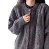 Cárdigan de Punto con Botones de Color Contrastante Estilo Old Money para Hombres y Mujeres Otoño Moderno Sensación Perezosa Relajada Prendas de Punto Holgadas Chaqueta para Pareja
