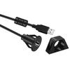 Cabo de dados USB fêmea com cabeça redonda para carro, cabo de carregamento USB macho para carro, adaptador de geladeira, cabo de extensão para celular