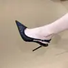 Sandalias de Malla Nude con Pedrería Chuyuji para Mujer, Nuevo Modelo Verano 2026, Punta Fina, Tacón Delgado, Talón Abierto, Tira Única, Punta Cerrada