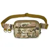Nova Bolsa de Cintura Tática para Esportes ao Ar Livre com Múltiplos Encaixes Molle, Bolsa de Pendurar Multifuncional, Bolsa de Cintura Camuflagem Laser Estilo Militar, Ajustável