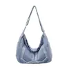 Bolsa de Hombro de Mezclilla Transfronteriza para Mujer 2026 Primavera Nuevo Estilo Gran Capacidad Lujo Ligero Personalizada de Moda para Hombro o Axila
