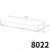 Caja transparente grande de 40 cm de largo, caja de almacenamiento cuadrada estrecha y larga, ancho 15 cm, cajón hermético, acabado