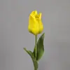 Tulipa Artificial com Acabamento de Luxo, Haste Única Realista, Cabeça da Flor e Botão Hidratados, Ornamento para Decoração de Casa, Buquê de Flores Artificiais