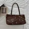 Bolso tote grande de terciopelo de colorblock retro bordado, bolso de mano, bolso de hombro y bolso de axila para mujer, nuevo y moderno 2026