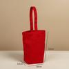 Bolso Cubo de Café Taza de Té de Leche Minibolsa Bolso de Lona para Boda Estilo Ins para Caminar Bolso en Blanco Personalización