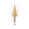 Broca Pagoda Mango Hexagonal Acero para Rodamientos Titanio Plateado Escalonada Broca Escalonada Broca Torre Herramienta de Escariado Abridor de Agujeros Venta al por Mayor