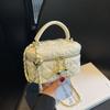 Bolso de Mujer 2025 Nueva Llegada Bordado Moda Diseño Nicho Estilo Chanel Bolso de Mano Estilo Occidental Bolso de Hombro Cruzado