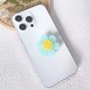 Soporte de Airbag para Teléfono Móvil con Flor Sonriente de Sol, Accesorios de Resina, Soporte de Airbag con Flor Sonriente Semitransparente para Teléfono Móvil