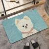 Alfombra de terciopelo con tecnología creativa, alfombra para cachorros con pintura al óleo, alfombra para puerta de entrada, alfombra absorbente de agua para inodoro, alfombra para baño