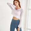 Roupas de Yoga Outono e Inverno Feminino Corrida Sexy Esportes Top Roupas de secagem rápida Roupas Fitness Tight Internet T-shirt Popular Saudável Manga Longa