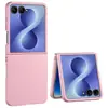 Funda Adecuada para Teléfono Móvil Samsung Zflip8, Textura Piel Mate Pulverizada con Aceite Ultra Delgada Anticaída Zflip7 Color Sólido Plegable Funda Protectora