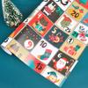 Venta al por mayor de fábrica 70x 100cm tamaño grande papel de regalo de Navidad flores Amazon papel de regalo de cumpleaños