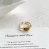 Nuevo Anillo de Terciopelo con Cabeza de Gato Personalizado para Mujer, Anillo Abierto Ajustable de Moda Incrustado con Circonita
