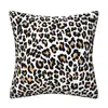 Funda de Almohada Corta de Felpa con Textura de Estampado de Leopardo Abstracto Transfronteriza de Amazon para Cojín de Sofá de Sala de Estar