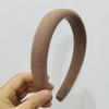 Diadema Maillard Parte Superior Craneal Alta Retro Diadema Prensada Lavar Cara Mechones de Cabello Marrón Esponja Salir Horquilla Combinable Tocado