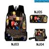 Tubería de Agua Transfronteriza Mario Mario Bolsa Impresa a Color Set de Tres Piezas Tela Oxford Bolso para Estudiantes de Hombre y Mujer