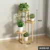 Estantería simple de pie para balcón en interiores, soporte de plantas de múltiples niveles para plantas verdes y suculentas, estante de macetas de flor de lujo ligero