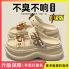 Sandalias de tacón alto para mujer 2026 Nueva moda de verano para uso en exteriores que aumentan la altura, zapatillas antideslizantes de suela blanda específicas para el trabajo para damas