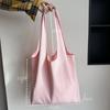 Bolsas de Tela Lisas em Estoque Transfronteiriças, Bolsas de Algodão Estilo Colete de Grande Capacidade, Logo Personalizável, Bolsas Tote de Lona Versáteis de Ombro Único
