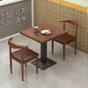 Mesas y Sillas para Comedor de Comida Rápida Comercial, Tienda de Fideos, Desayuno de Restaurante, Catering, Sopa de Fideos Caracol, Bocadillos, Té de Leche, Tienda de Postres, Juego de Mesa y Sillas para Barbacoa