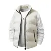 Chaleco de Hombre Otoño Invierno Cálido Algodón Plus Cremallera Cárdigan Juventud Talla Grande Holgado Exterior de Algodón Chaleco Chaqueta Engrosado